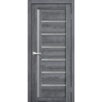 Дверь межкомнатная ламинированная Сибирь Профиль Lite doors L21 Дуб стоунвуд, стекло белое матовое